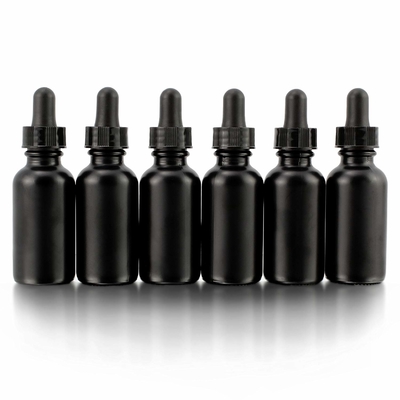 Καλλυντικό 30ml μπουκάλι γυαλιού ματιών μαύρο με Dropper μη το χύσιμο
