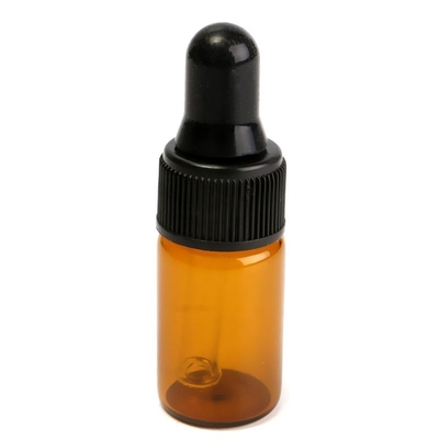 5ml Dropper γυαλιού μπουκαλιών ουσιαστικού πετρελαίου καφετιά μικρά μπουκάλια