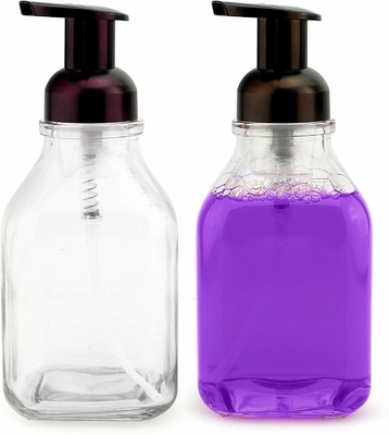 Μαύρα μπουκάλια αντλιών λοσιόν της PET 500ml LinDeer διαφανή