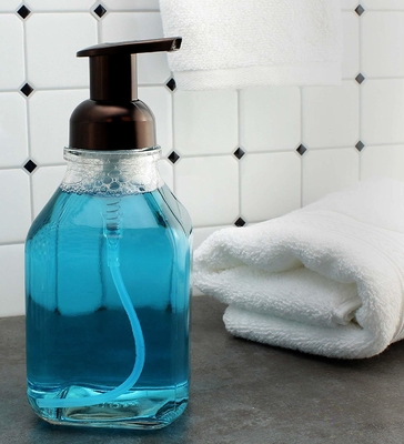 Μαύρα μπουκάλια αντλιών λοσιόν της PET 500ml LinDeer διαφανή