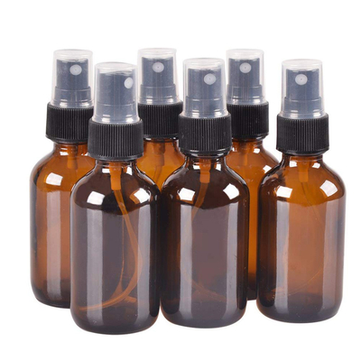 50ml καφετιά καλλυντικά βάζα μπουκαλιών ψεκασμού με την αντλία 24MM για το υγρό