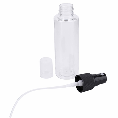 Διαφανή πλαστικά 100ml καλλυντικά βάζα της PET με την αντλία 24mm